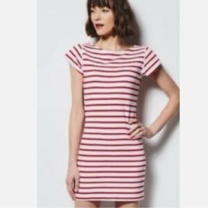 Milly for Design Nation Women’s Red Stripe Cotton Dress Sz Small Preppy Coastal